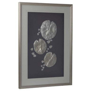 Orsina Nason Silver Leaf Framed Wall Art – Modern Botanical Decor