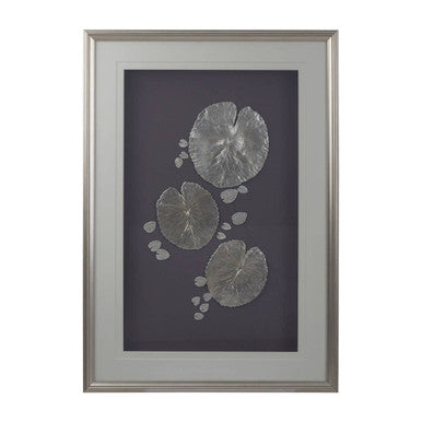Orsina Nason Silver Leaf Framed Wall Art – Modern Botanical Decor