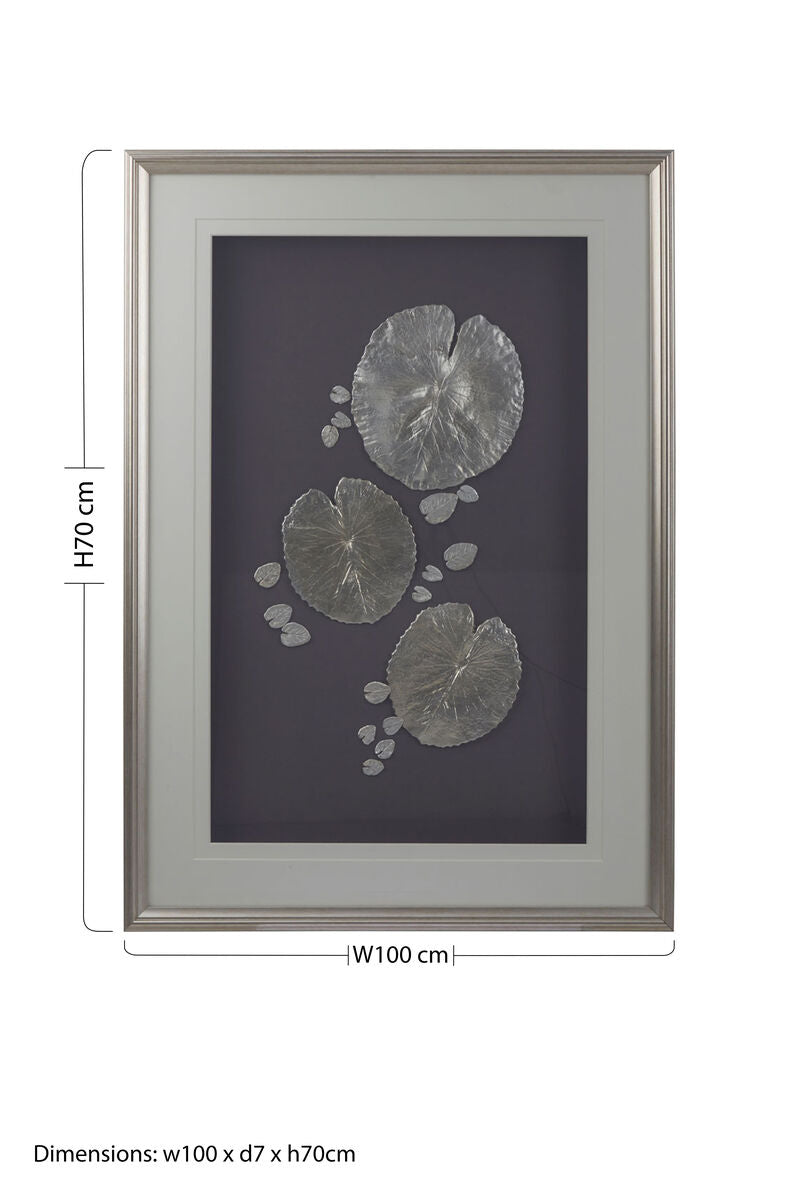 Orsina Nason Silver Leaf Framed Wall Art – Modern Botanical Decor