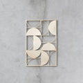 Orsina Trento Gold Semicircle Wall Art – Modern Geometric Metal Decor