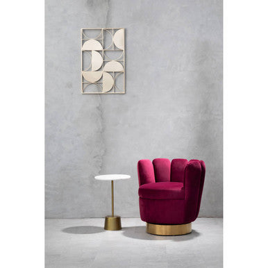Orsina Trento Gold Semicircle Wall Art – Modern Geometric Metal Decor