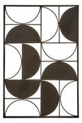 Orsina Trento Black Geometric Semicircle Wall Art – Modern Metal Decor