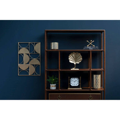 Orsina Trento Black Geometric Semicircle Wall Art – Modern Metal Decor
