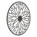 Orsina Trento Floral Wall Art – Modern Black Round Sculpted Decor