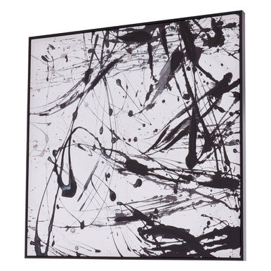 Astratto Black and White Abstract Wall Art | Handmade Canvas by Orsina