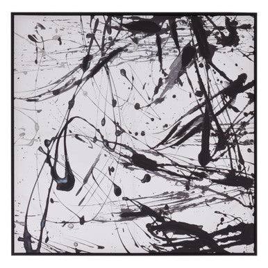 Astratto Black and White Abstract Wall Art | Handmade Canvas by Orsina