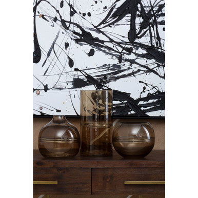 Astratto Black and White Abstract Wall Art | Handmade Canvas by Orsina