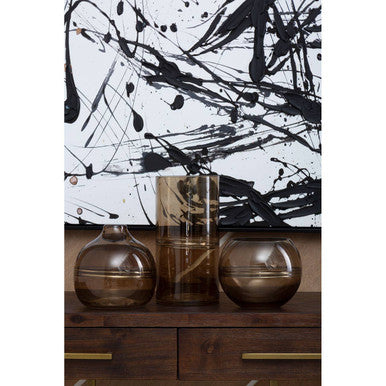 Astratto Black and White Abstract Wall Art | Handmade Canvas by Orsina