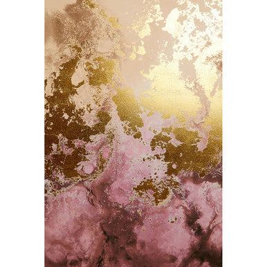 Orsina Astratto Large Abstract Wall Art – Framed Canvas in Cream & Mauve