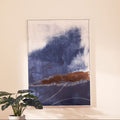 Orsina Astratto Blue and Gold Foil Abstract Canvas Wall Art