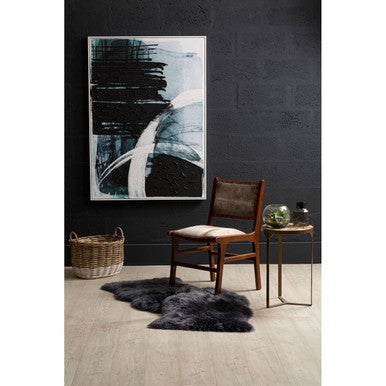 Orsina Astratto Blue and Black Abstract Wall Art | Framed Canvas