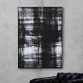 Orsina Astratto Black and White Abstract Framed Canvas Wall Art