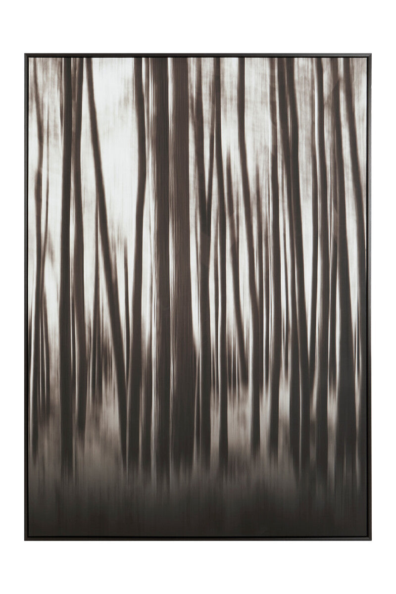 Orsina Astratto Woodland Wall Art – Large Black & Natural Canvas