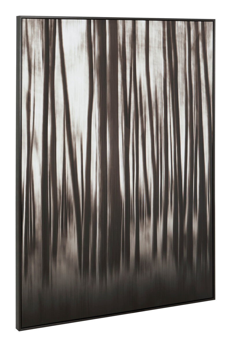 Orsina Astratto Woodland Wall Art – Large Black & Natural Canvas