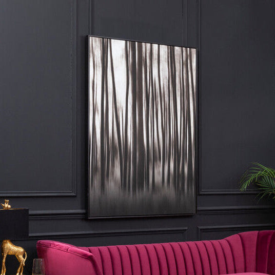 Orsina Astratto Woodland Wall Art – Large Black & Natural Canvas