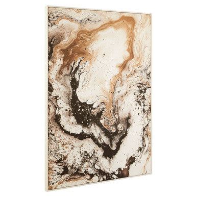 Orsina Astratto Natural Wall Art – Framed Neutral Abstract Canvas