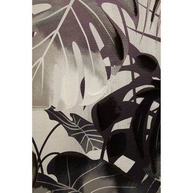 Black Wall Art – Orsina Astratto Framed Monochrome Botanical Canvas
