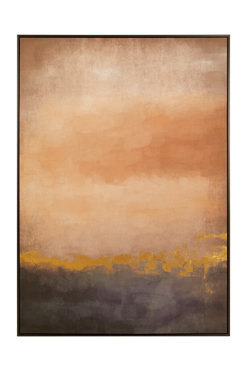 Orsina Astratto Pink and Purple Wall Art | Framed Canvas Gold Foil