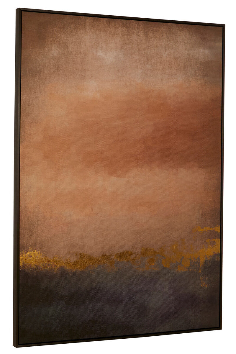 Orsina Astratto Pink and Purple Wall Art | Framed Canvas Gold Foil
