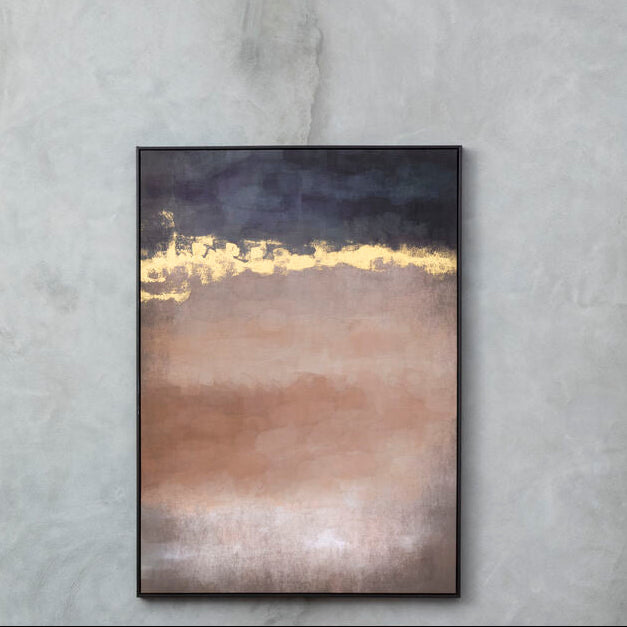 Orsina Astratto Pink and Purple Wall Art | Framed Canvas Gold Foil