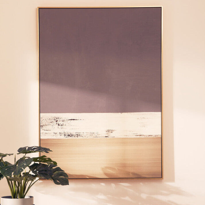 Orsina Astratto Framed Canvas – Gold and Grey Foil Abstract Wall Art