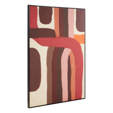 Orsina Astratto Abstract Brushstrokes Framed Canvas Wall Art