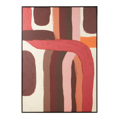 Orsina Astratto Abstract Brushstrokes Framed Canvas Wall Art