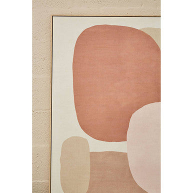 Orsina Astratto Abstract Canvas Wall Art – Natural Minimalist Decor