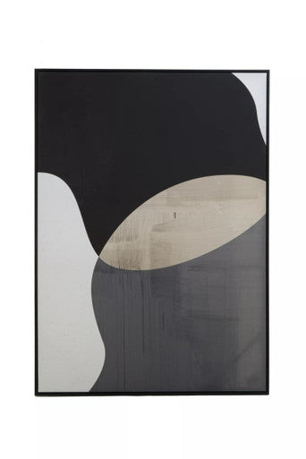 Orsina Astratto Abstract Design Wall Art | Framed Monochrome Canvas