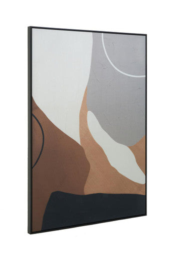 Orsina Astratto Neutral Abstract Canvas Wall Art | Textured Modern Decor