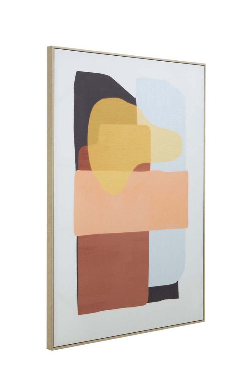 Orsina Astratto Multi Coloured Canvas Wall Art | Abstract Organic Shapes