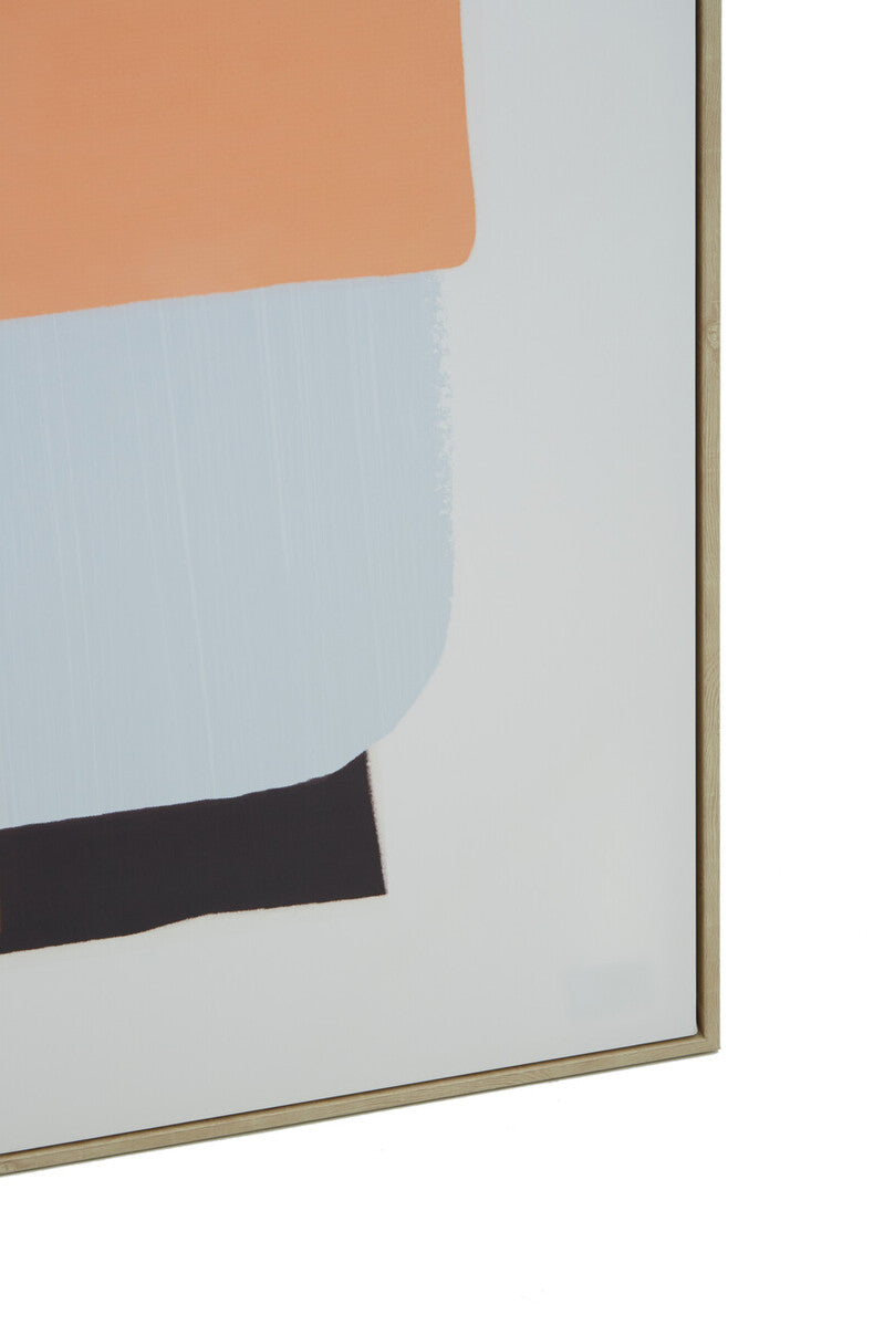Orsina Astratto Multi Coloured Canvas Wall Art | Abstract Organic Shapes