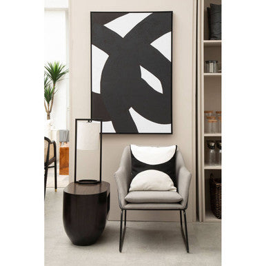 Orsina Abstract Wall Art – Black and White Minimalist Canvas Set of 2