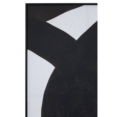 Orsina Abstract Wall Art – Black and White Minimalist Canvas Set of 2