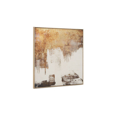Orsina Astratto Abstract Gold Foil Wall Art | Modern Wooden Framed Decor
