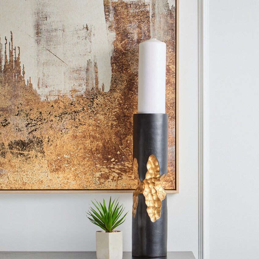 Orsina Astratto Abstract Gold Foil Wall Art | Modern Wooden Framed Decor
