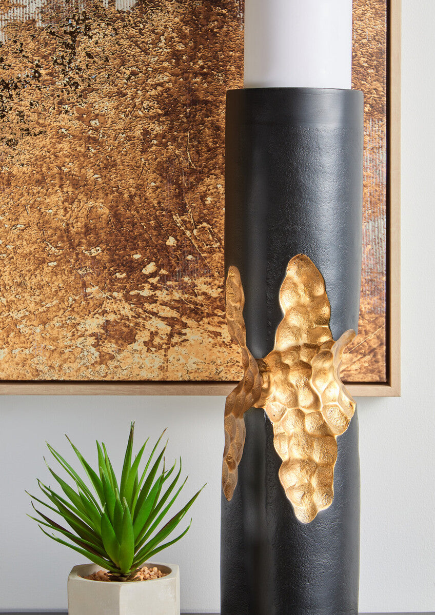 Orsina Astratto Abstract Gold Foil Wall Art | Modern Wooden Framed Decor