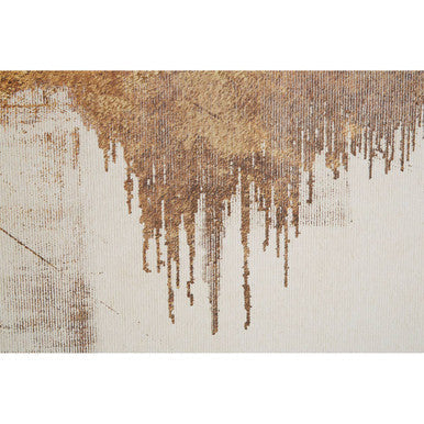 Orsina Astratto Abstract Gold Foil Wall Art | Modern Wooden Framed Decor