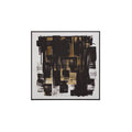 Orsina Astratto Impasto Wall Art – Textured Abstract Canvas with Gold Foil
