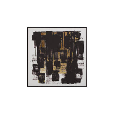 Orsina Astratto Impasto Wall Art – Textured Abstract Canvas with Gold Foil