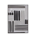 Orsina Retro Grace Stripes Wall Art – Monochrome Framed Graphic Print