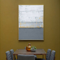 Orsina Astratto Grey and Gold Foil Abstract Wall Art – Modern Decor