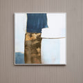 Orsina Astratto Blue and Gold Foil Wall Art – Textured Modern Canvas