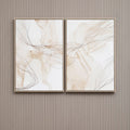 Orsina Astratto Abstract Wall Art – Set of 2 Natural Canvas Prints