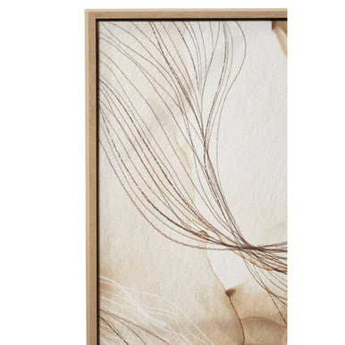Orsina Astratto Abstract Wall Art – Set of 2 Natural Canvas Prints