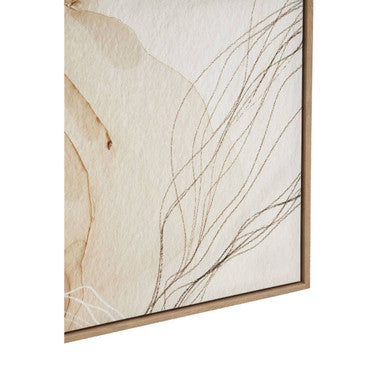 Orsina Astratto Abstract Wall Art – Set of 2 Natural Canvas Prints