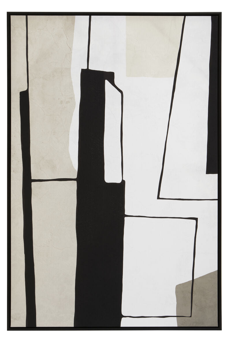 Orsina Astratto Monochrome Abstract Wall Art – Textured Modern Canvas