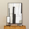 Orsina Astratto Monochrome Abstract Wall Art – Textured Modern Canvas