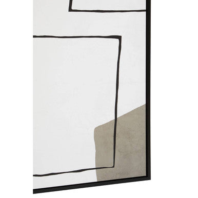 Orsina Astratto Monochrome Abstract Wall Art – Textured Modern Canvas