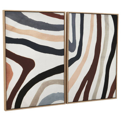 Orsina Astratto Abstract Wall Art - Set of 2 Hand-Painted Canvases